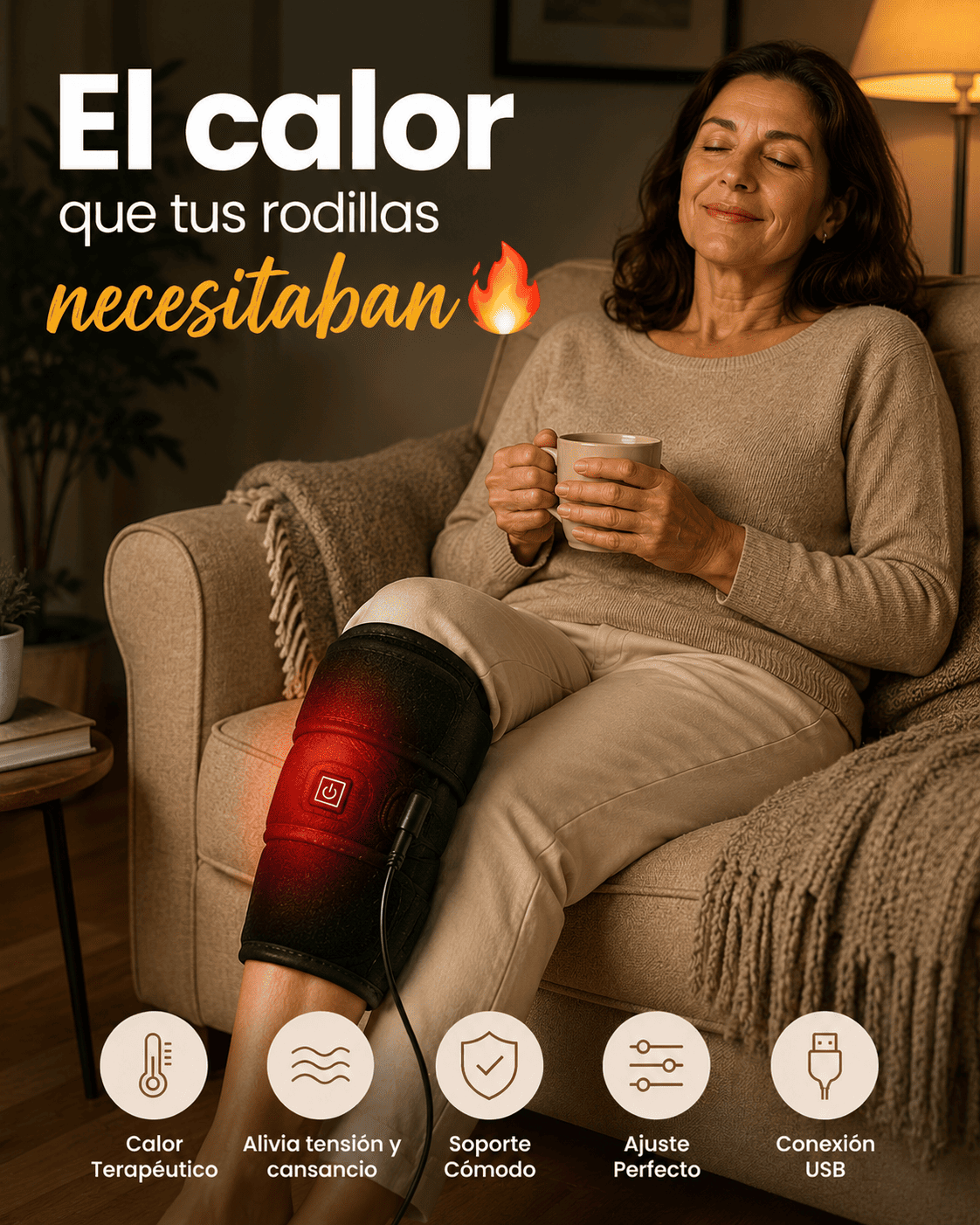Rodillera Térmica de Alivio™ 🔥