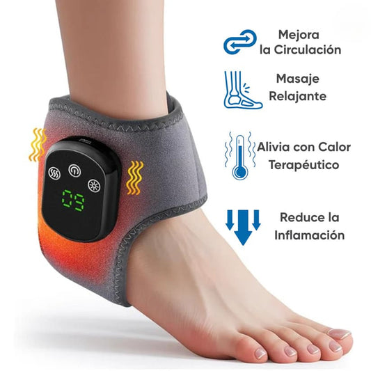 Masajeador Térmico Inalámbrico para Tobillo | Alivio Profundo con Calor y Vibración
