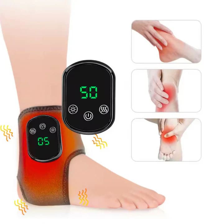 Masajeador Térmico Inalámbrico para Tobillo | Alivio Profundo con Calor y Vibración