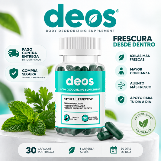 DEOS® Body Deodorizing Supplement – 30 Cápsulas