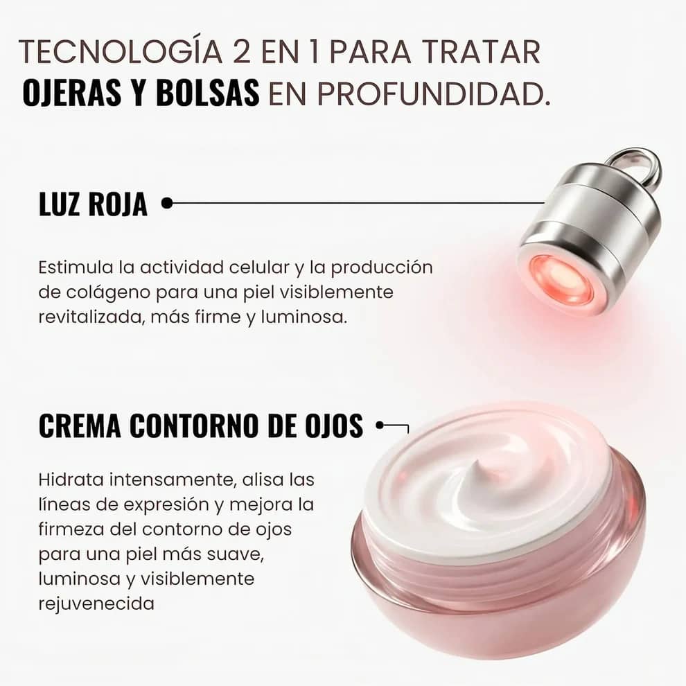 Crema + Masajeador de Ojos YCZ | Elimina el aspecto cansado de tu rostro.