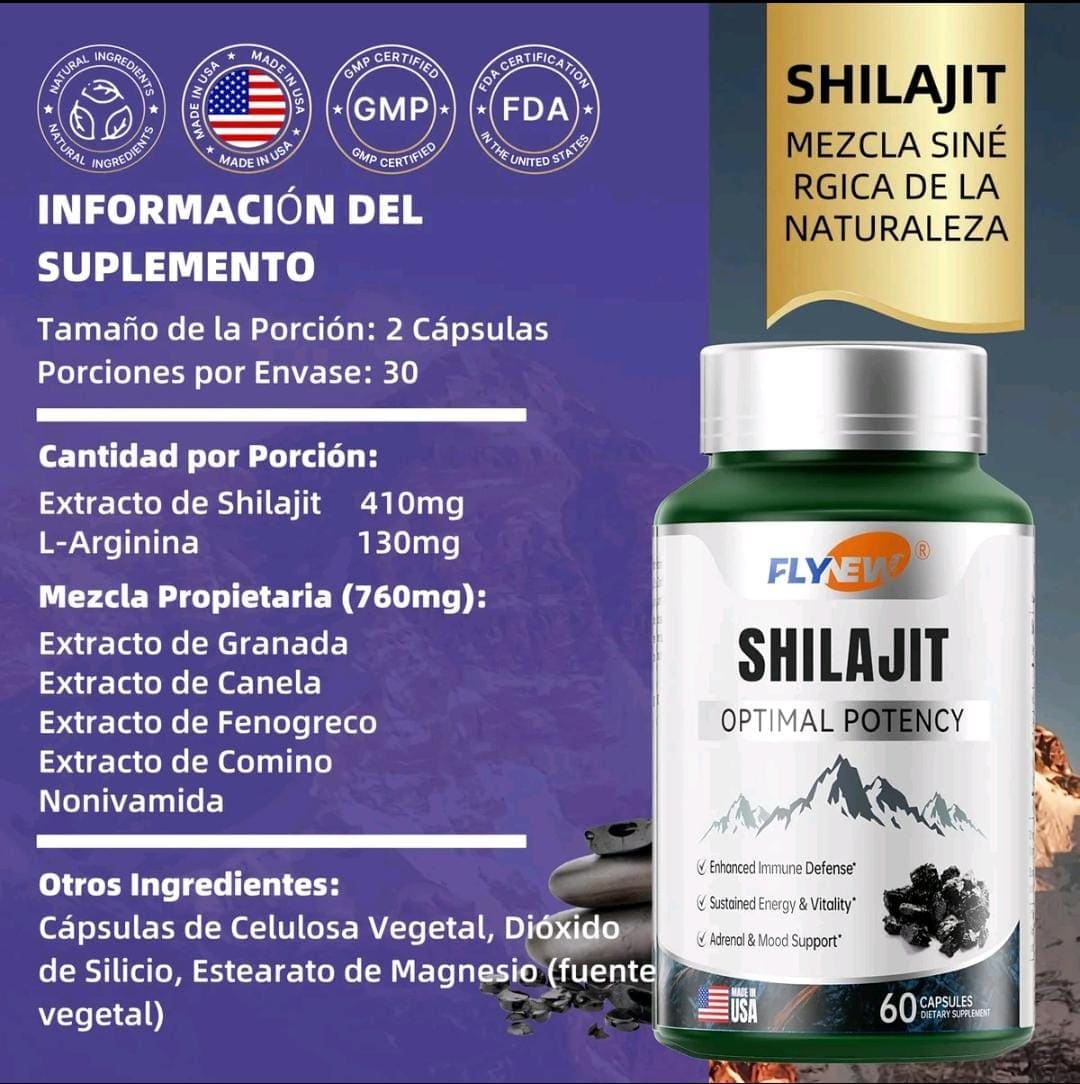 Shilajit Ultra FlyNew® - Recupera tu Potencia Natural