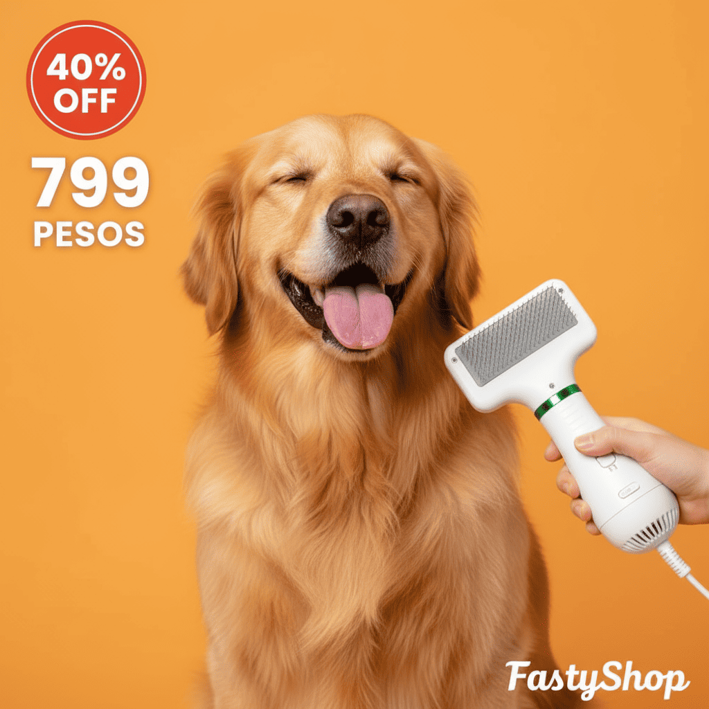 HugDry - CEPILLO SECADOR PARA MASCOTAS 2 EN 1